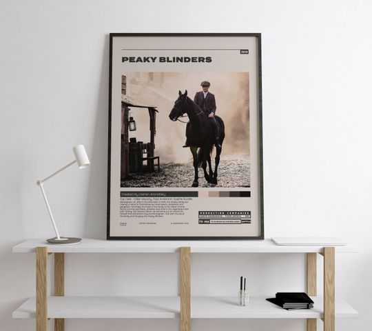 Peaky Blinders Poster,  Cillian Murphy, Minimalist Tv Series Poster