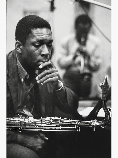 John Coltrane and Miles Davis Jazz Premium Matte Vertical Poster