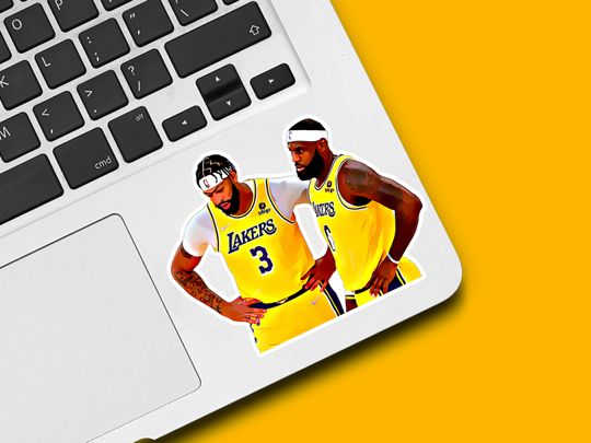 LeBron James Anthony Davis Duo Sticker