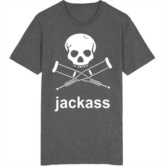 Jackass Skull And Crutches T Shirt