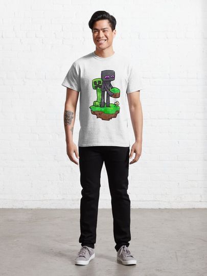 Minecraft Creeper and Enderman Classic T-Shirt