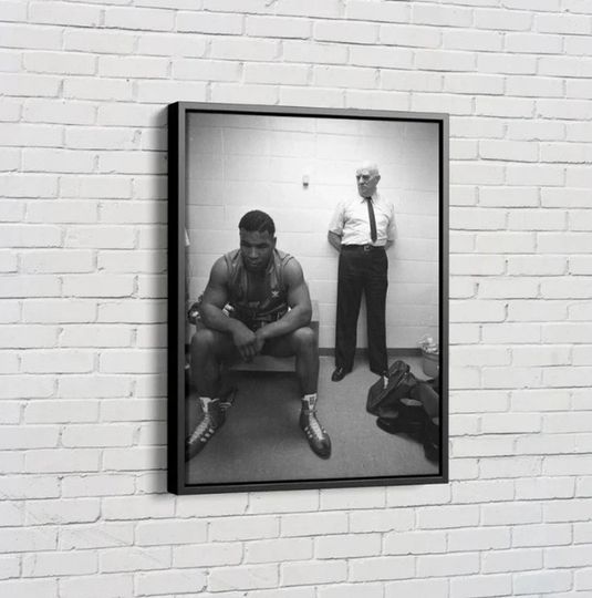 18 years old Mike Tyson and his coach Poster