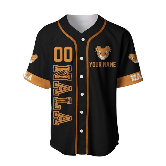 Nala Lion King Black Orange Brown | Custom Disney Jersey