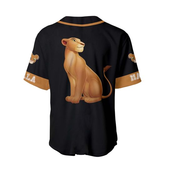 Nala Lion King Black Orange Brown | Custom Disney Jersey