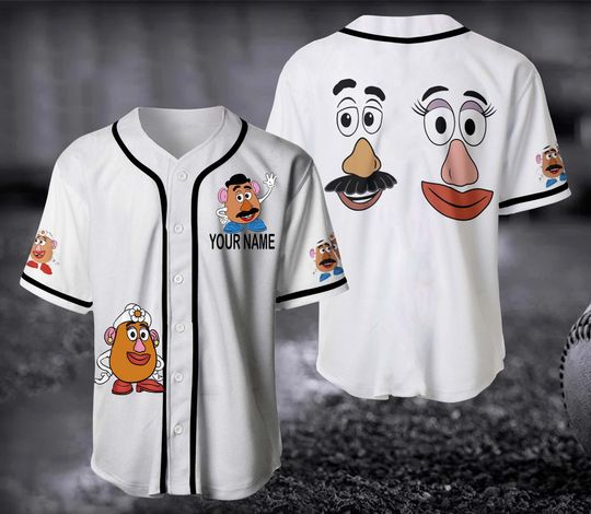Mr and Mrs Potato Heads Baseball Jersey