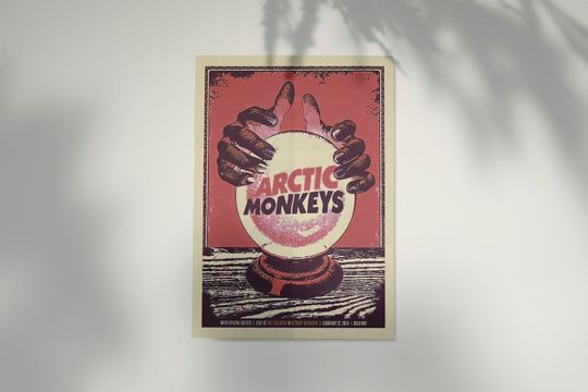 Arctic Monkeys Poster,Arctic Monkeys Retro Poster