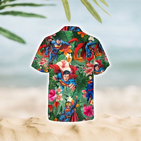 Superman Hawaiian Tee Shirt, Hawaiian Shirt