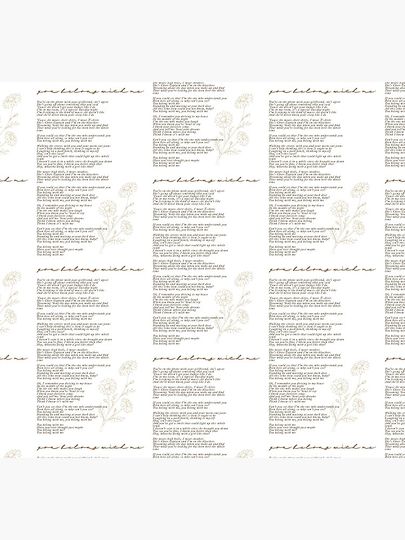 you belong with me lyric Socks