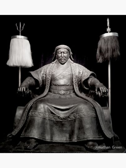 The Great Genghis Khan By Jonathan Green Premium Matte Vertical Poster