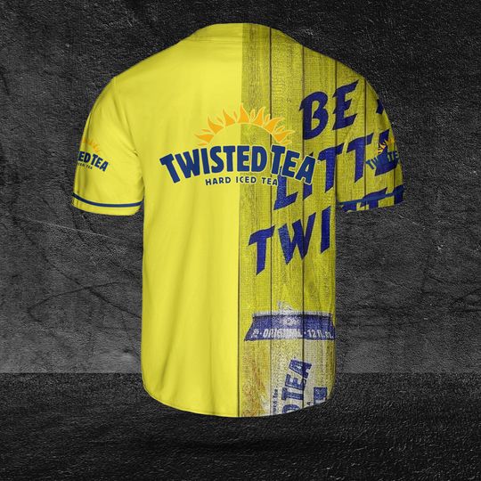 Twisted Tea Texture Baseball Jersey, Holiday Gift