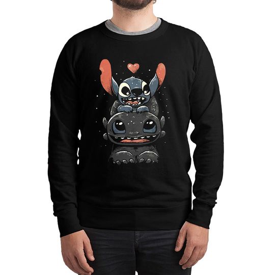 Stitch and Toothless Funny Hoodie