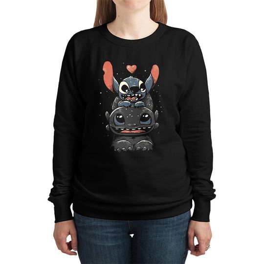 Stitch and Toothless Funny Hoodie