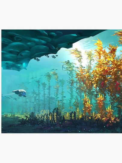 Subnautica Game Shower Curtain