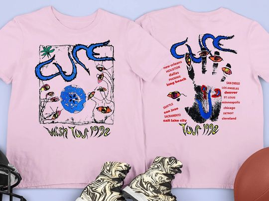 Vintage 1992 The Cure Wish Tour Both Sides T-Shirt