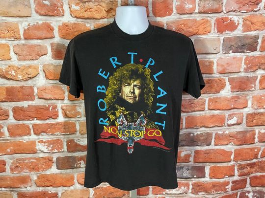 vintage 1988 Robert Plant Non Stop Go tour shirt
