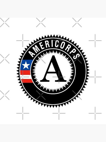 americorps emblem Pin Button