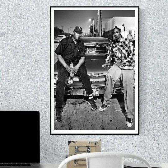 Dr.Dre and Snoop Dogg Rapper Music Poster