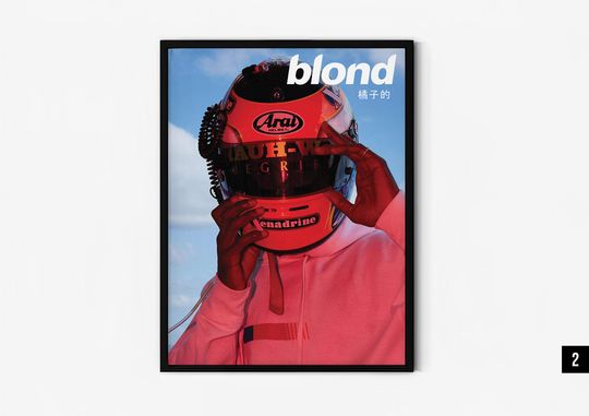 Frank Ocean blond music artist poster