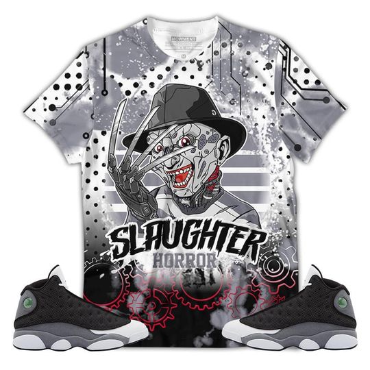 Slaughter To prevail Sneaker Shirt Match Black Flint 13s Tee