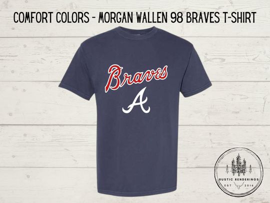 98 Braves Wallen Western Baseball T-Shirt