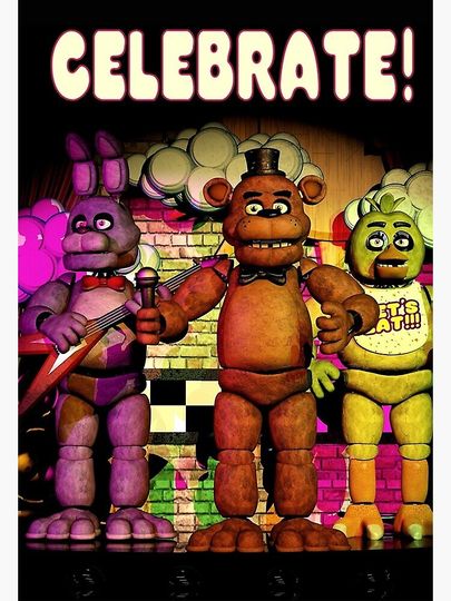 fnaf poster Premium Matte Vertical Poster