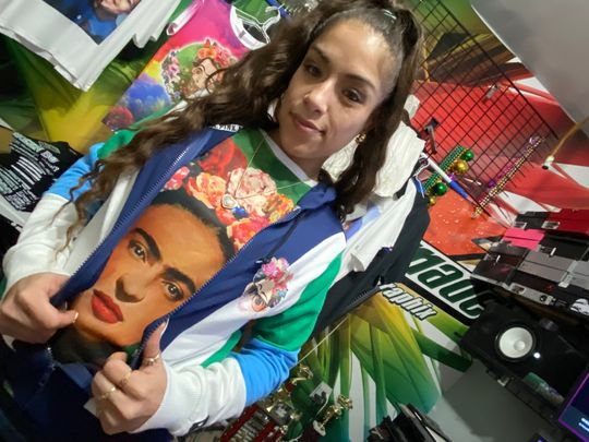 Frida  All Over Sublimation Print T-shirt