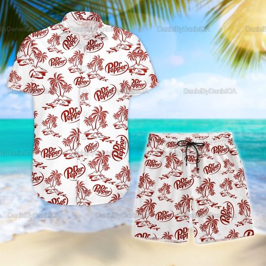 Dr Pepper Hawaiian Shirt