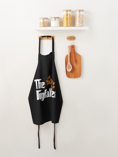 Cool Dog Dad Dog Father Shirt The DogFather Apron