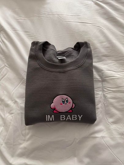 Kirby Im Baby Embroidered Sweatshirt