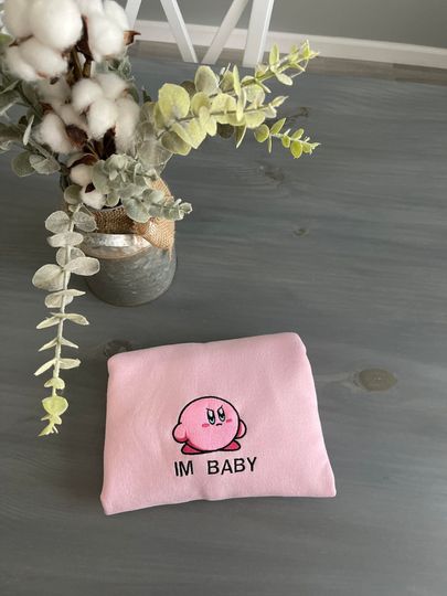 Kirby Im Baby Embroidered Sweatshirt