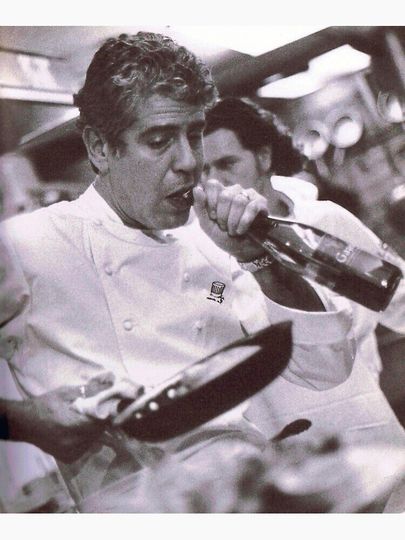 Cook And open Beer - anthony bourdain Poster Premium Matte Vertical Poster
