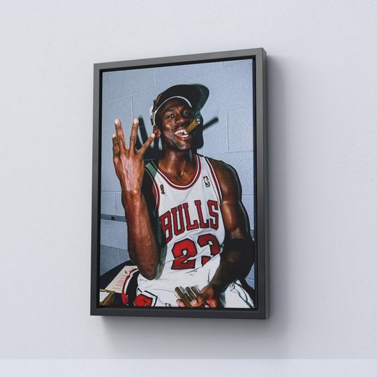 Michael Jordan Poster - Vintage Michael Jordan Cigar Photo