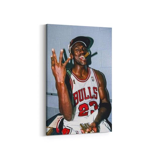 Michael Jordan Poster - Vintage Michael Jordan Cigar Photo