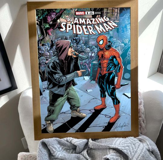 Eminem and Spider-Man Poster