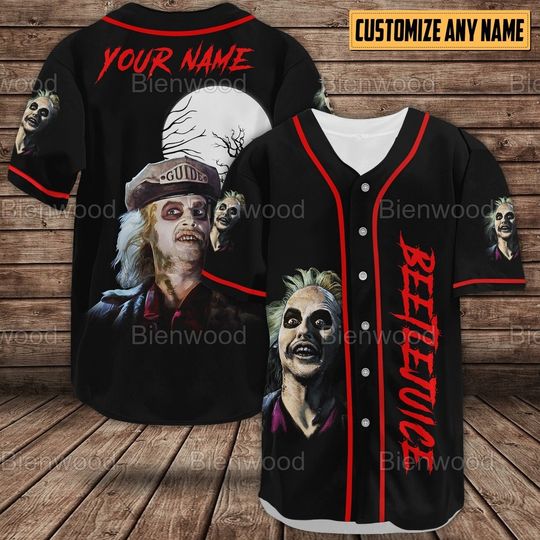 Personalized Beetlejuice Baseball Shirt, Beetlejuice Baseball Jersey Shirt