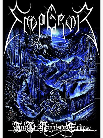 In The Nightside Eclipse by Emperor - Classic Old School Black Metal Premium Matte Vertical Poster