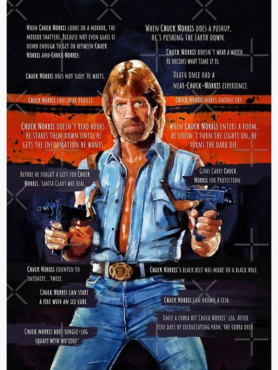 Chuck Norris - Meme Premium Matte Vertical Poster