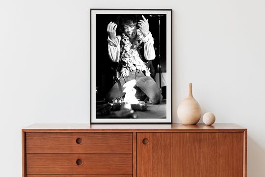 Jimi Hendrix vintage, wall decor, gifts, home decor Poster