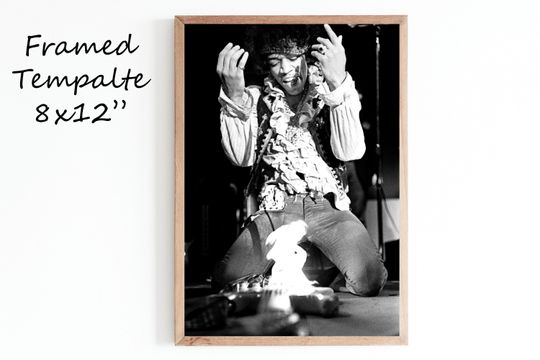 Jimi Hendrix vintage, wall decor, gifts, home decor Poster