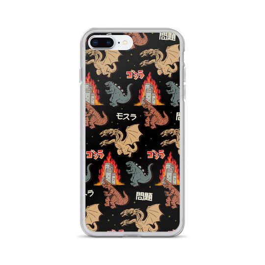 god zilla And Friends Japanese Monsters iPhone Case