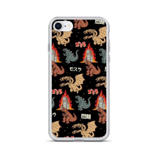 god zilla And Friends Japanese Monsters iPhone Case