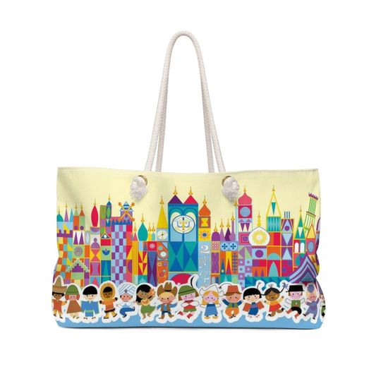 It's a Small World Large Weekender Tote - Disney Tote - Weekender Bag