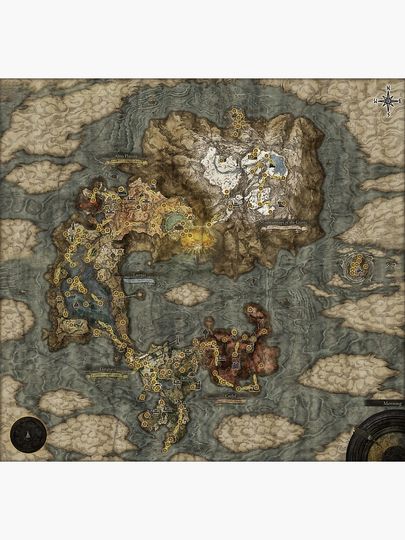 Elden Ring map Original Hi-res Poster