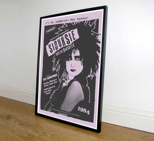 Punk Poster, Siouxsie and the Banshees 1984