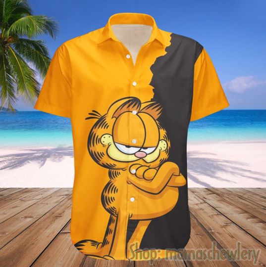 Vintage Garfield Hawaiian Shirt