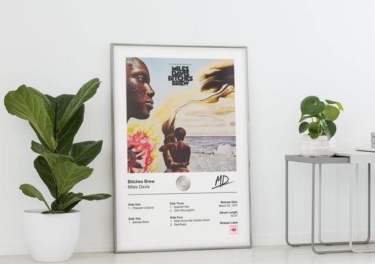 Miles Davis Poster - Bitches Brew Album Cover Poster Print
