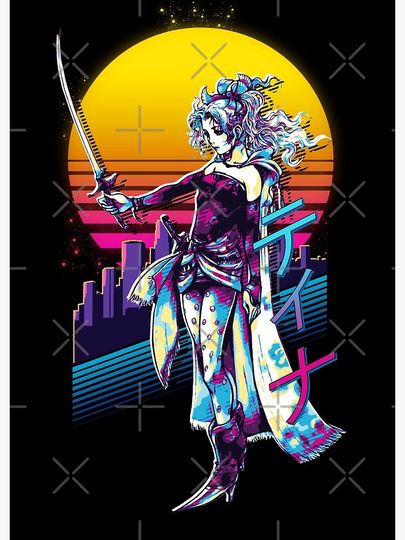 Final Fantasy VI 6 - TERRA Retrowave Premium Matte Vertical Poster