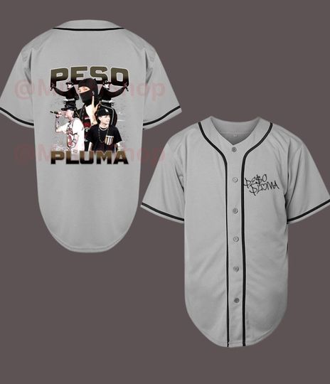 Bad Bunny Jersey, Black Baseball Jersey