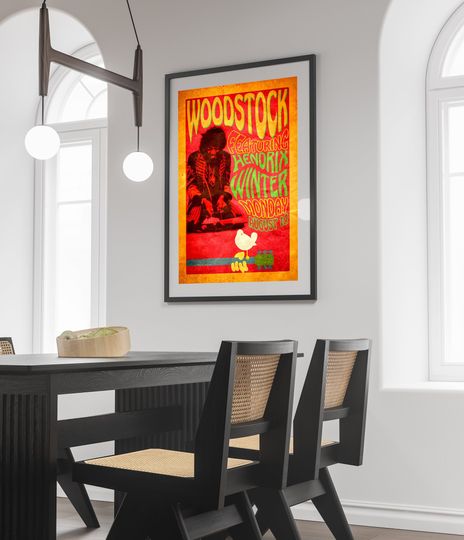 Jimi Hendrix Poster | Jimi Hendrix - Woodstock 1969 Poster