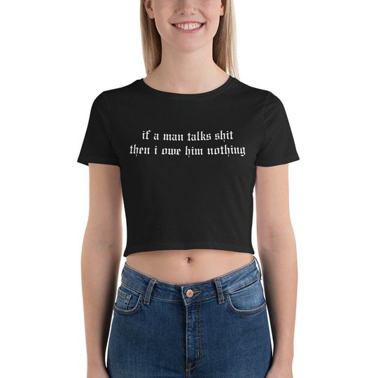 Reputation Album "Did Something Bad" Snake Flowy Crop Top